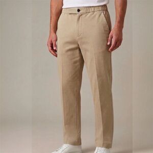 Mode of One Mens Tan Pintuck Solid Pocket Knit Trouser Pants XL Casual Coastal